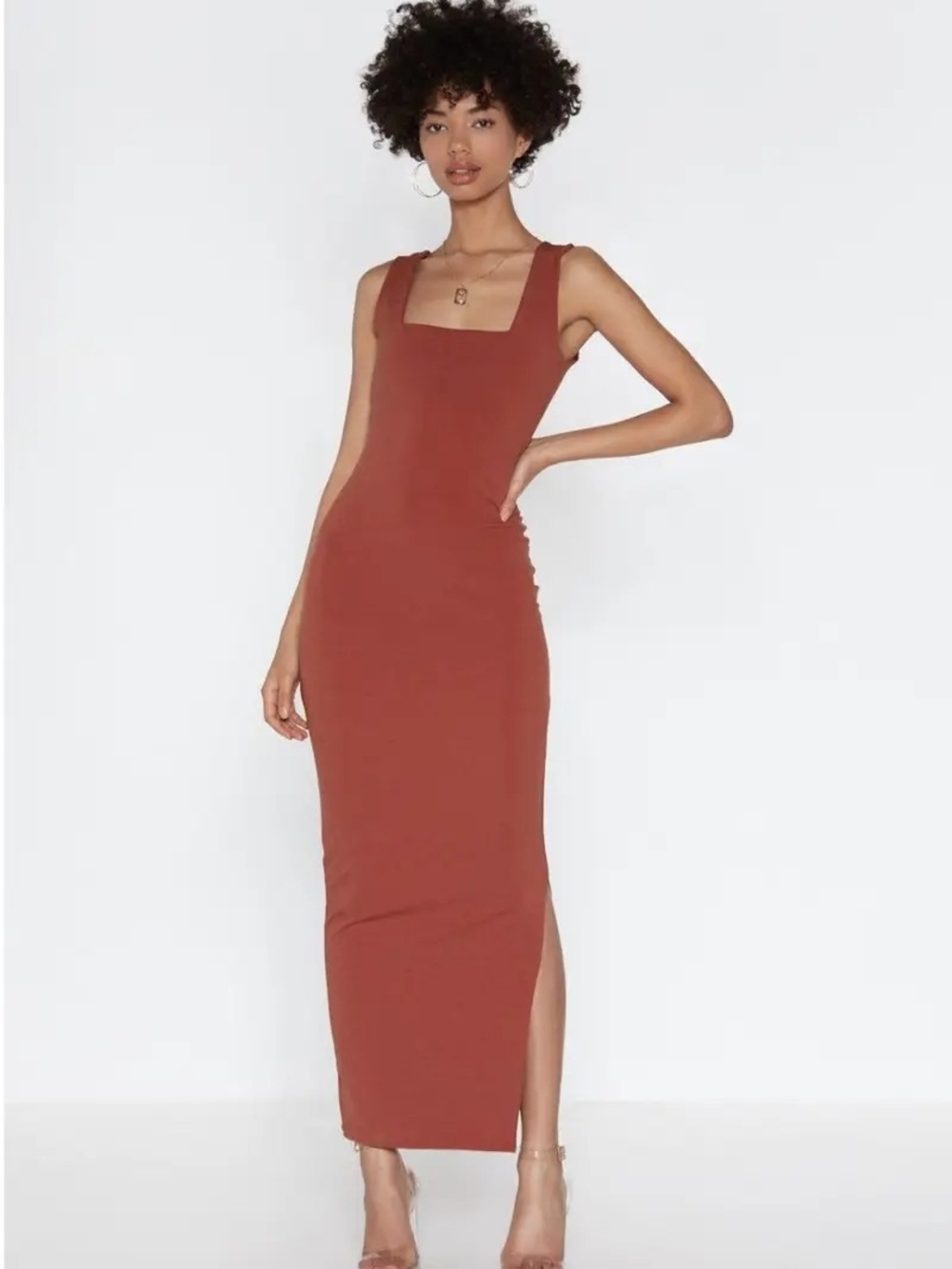 Nasty Gal Red Women's Dress Top